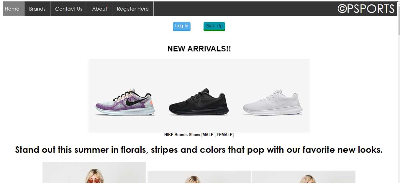 Project Sports Clothing Store From HTML CSS And JS Source Code 