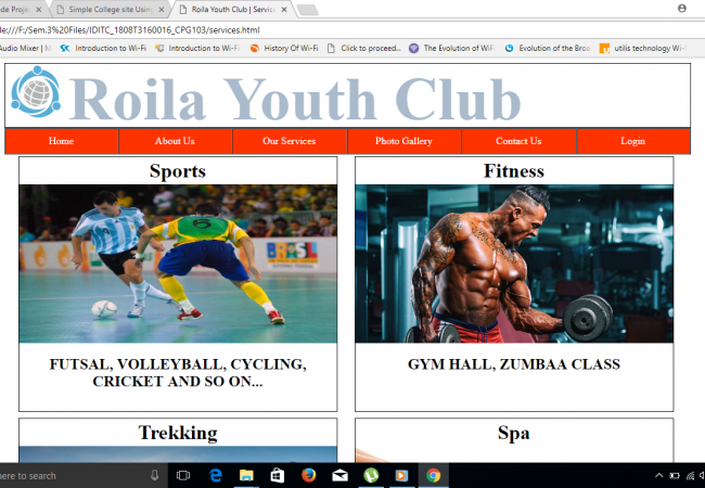 Screenshot 609 650x450 - Social Club’s Site Using HTML, CSS  JAVASCRIPT