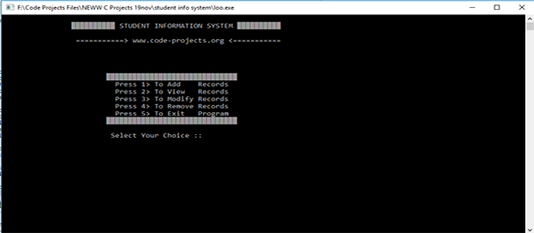 Screenshot 1001101 - STUDENT INFORMATION MANAGEMENT SYSTEM IN C++ WITH SOURCE CODE