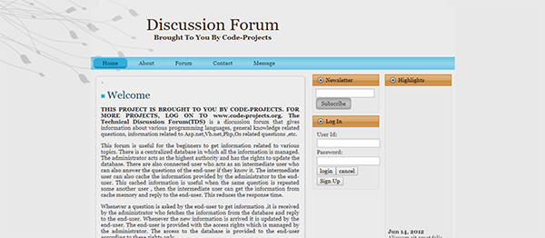 ONLINE DISCUSSION FORUM SITE USING PHP