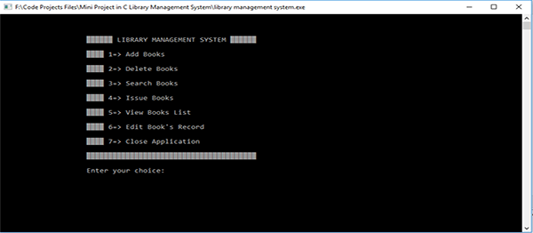 Library Management System Project Report Source Code Projects