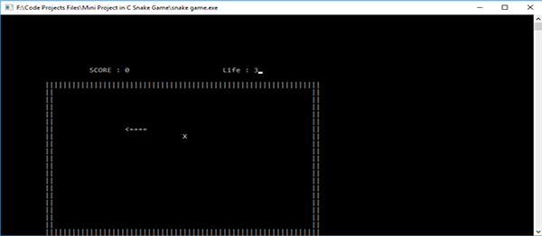 Classic Snake Game In C Programming With Source Code