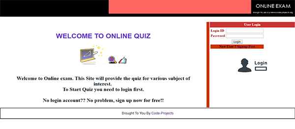 Screenshot 116300000121212120 - Online Quiz Site Using PHP With Source Code