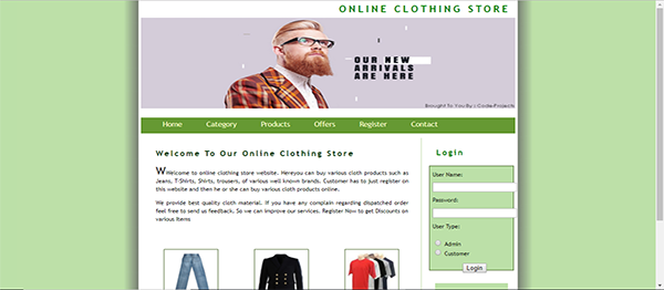 ONLINE CLOTHING STORE USING PHP WITH SOURCE CODE