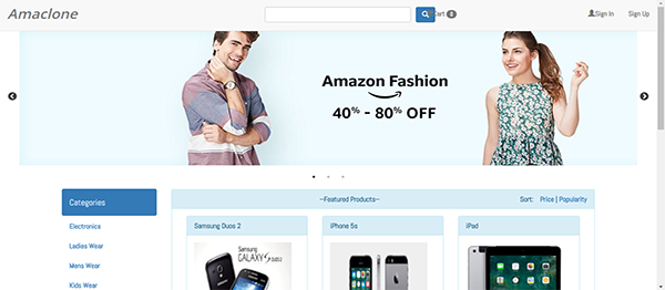 ONLINE SHOPPING STORE USING PHP WITH SOURCE CODE