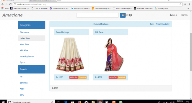 online shopping system project in java