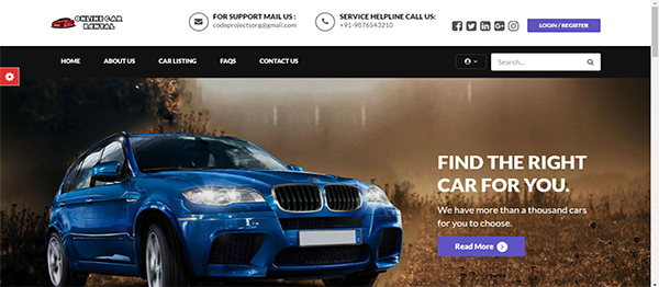 Online Car rental Project Report IN PHP, CSS, Js, AND MYSQL | FREE DOWNLOAD