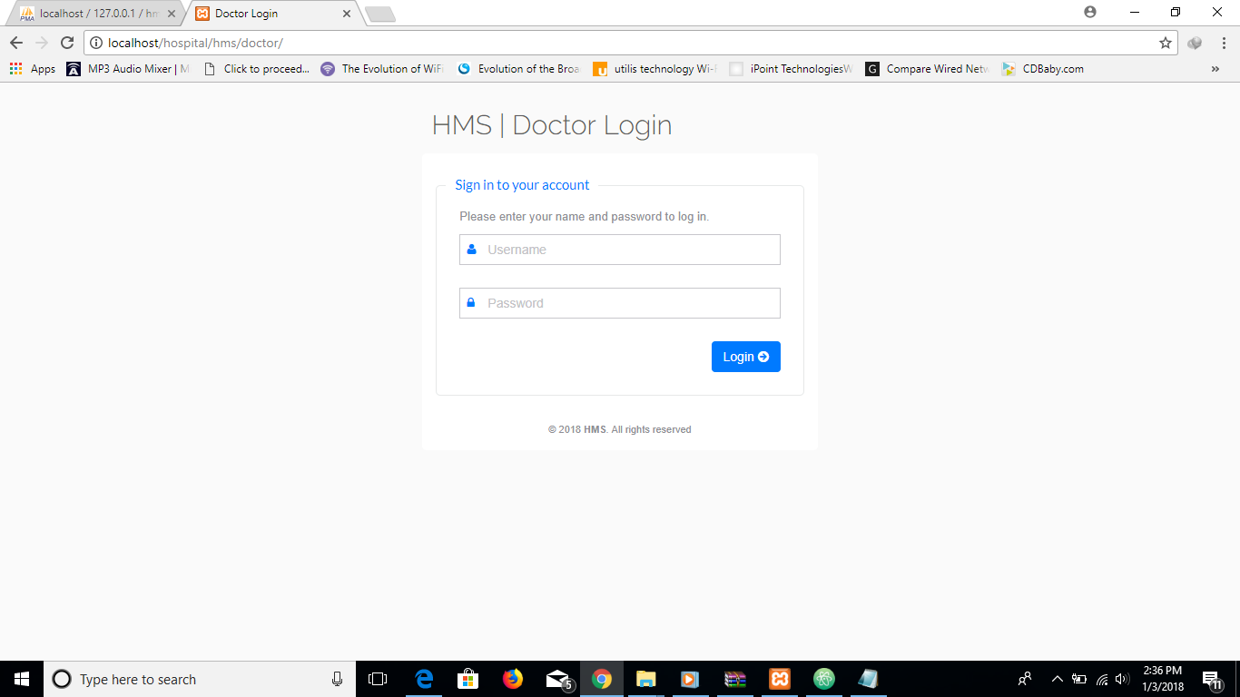 Hospital management software in php