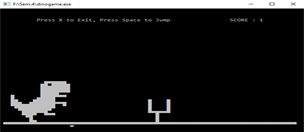 Screenshot 1868000 - Dino Game In C Programming With Source Code