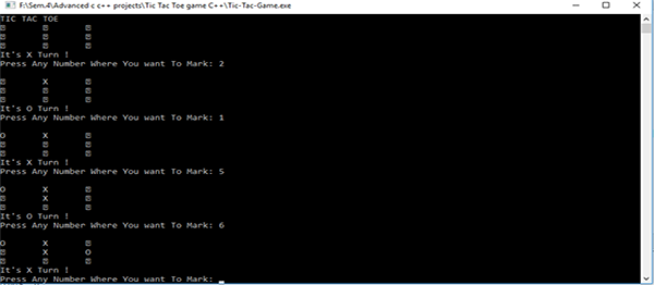 Screenshot 189100000 - Tic-Tac-Toe Game In C++ With Source Code