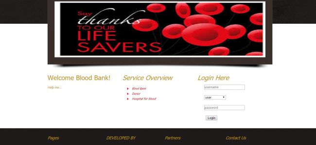blood donation management system project in java