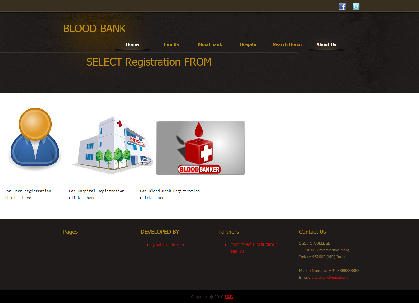 blood bank management system project in java