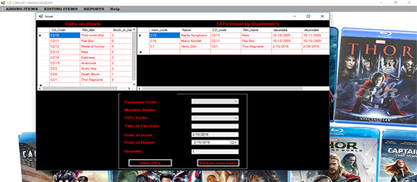 Screenshot 2509000 - CD LIBRARY MANAGEMENT SYSTEM IN VB.NET WITH SOURCE CODE