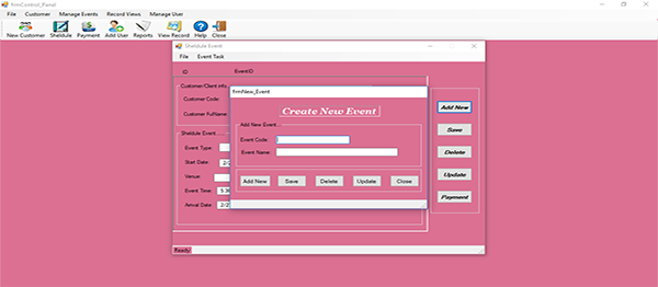Screenshot 2718000 - EVENT MANAGEMENT SYSTEM IN VB.NET WITH SOURCE CODE