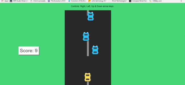 2D Traffic Racer Game In jQuery With Source Code | Source Code & Projects