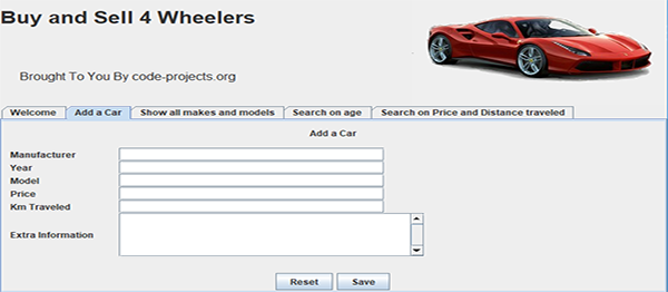 CAR SALES SYSTEM IN JAVA WITH SOURCE CODE