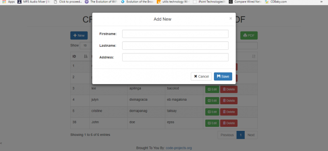 Crud Operation With Datatable And Pdf In Php With Source Code Source Code Projects Vrogue 6840