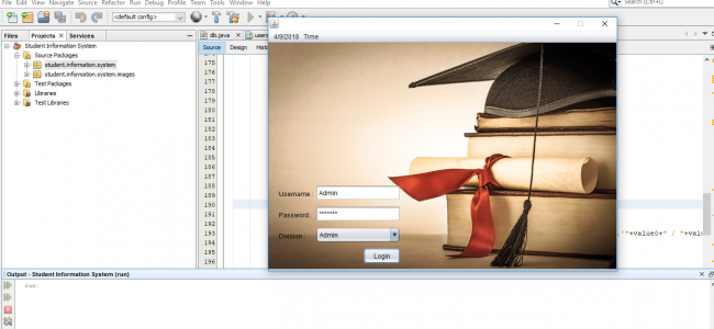 student management system project in java using netbeans