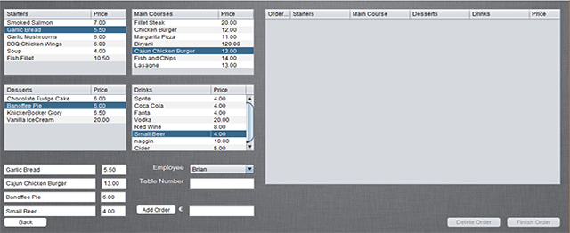 Screenshot 281 - Restaurant Order Management System In Java Using Netbeans With Source Code