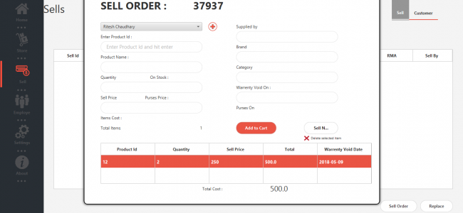 online shopping management system project in java