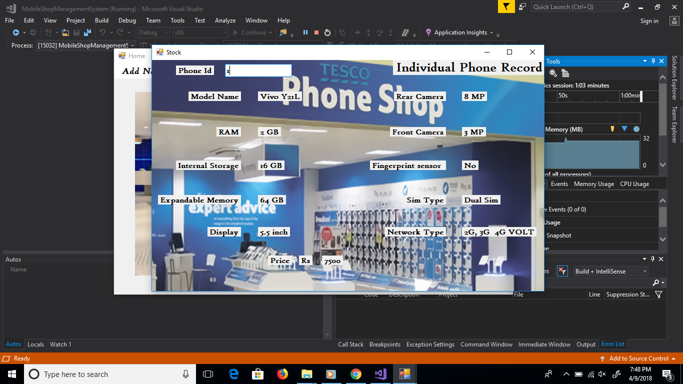 Mobile Shop Management System In C# With Source Code - Code Projects