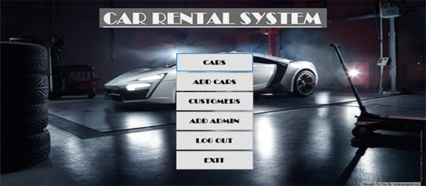 Screenshot 3528000 - CAR RENTAL SYSTEM IN VB.NET WITH SOURCE CODE