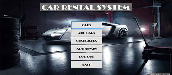 Screenshot 3528000 - Car Rental System In VB.NET With Source Code