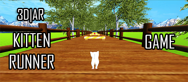 KITTEN RUNNER GAME – 3D & AR MODE IN UNITY ENGINE WITH SOURCE CODE