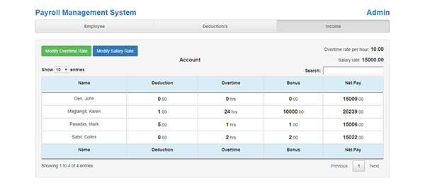 Screenshot 3645000 - Payroll Management System In PHP With Source Code