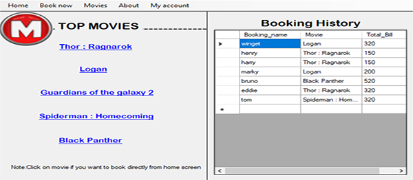 Movie Ticket Booking System In VB.NET With Source Code