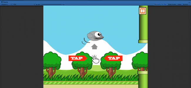 Screenshot 3733 650x300 - Flappy Bird Game In UNITY ENGINE With Source Code