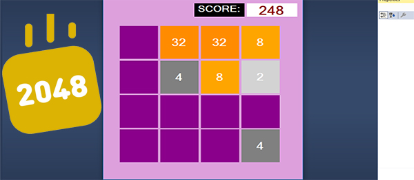 2048 GAME IN C# WITH SOURCE CODE