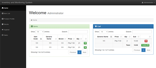 Screenshot 3883000 - INVENTORY AND MONITORING SYSTEM IN PHP WITH SOURCE CODE