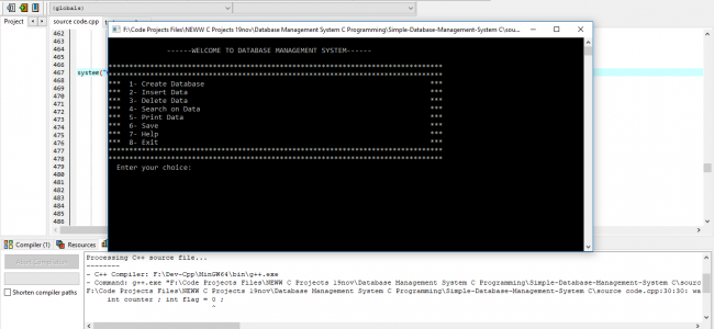 Screenshot 3959 650x300 - Database Management System In C++ With Source Code