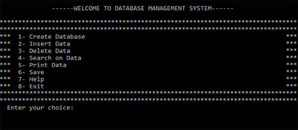 Screenshot 3959000 - DATABASE MANAGEMENT SYSTEM IN C++ WITH SOURCE CODE