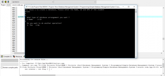 Screenshot 3960 650x300 - Database Management System In C++ With Source Code