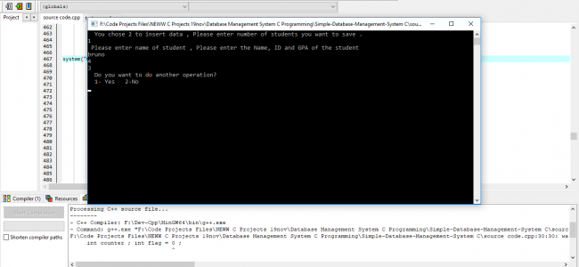 Screenshot 3961 650x300 - Database Management System In C++ With Source Code