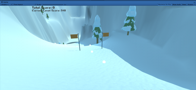 Screenshot 4179 650x300 - DownHill Snow Skiing Game In UNITY ENGINE With Source Code