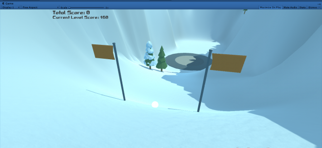 Screenshot 4181 650x300 - DownHill Snow Skiing Game In UNITY ENGINE With Source Code