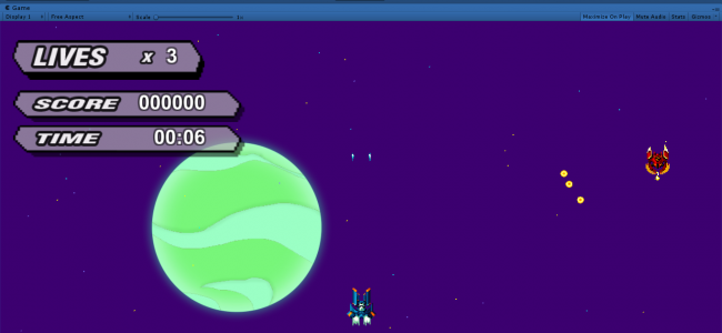 Screenshot 4188 650x300 - Space Shooter Game In UNITY ENGINE With Source Code