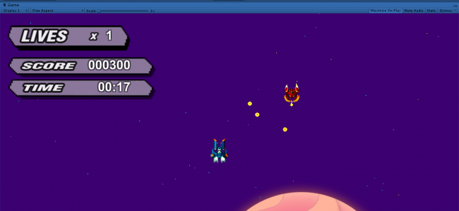 Screenshot 4193 650x300 - Space Shooter Game In UNITY ENGINE With Source Code