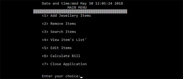 Screenshot 4198000 - Jewellery Store Management System In C Programming With Source Code