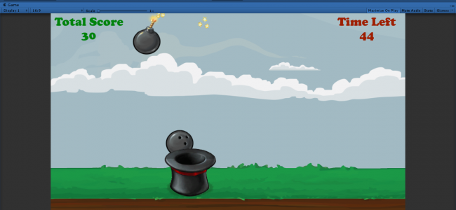 Screenshot 4235 650x300 - 2D Catch Game In UNITY ENGINE With Source Code