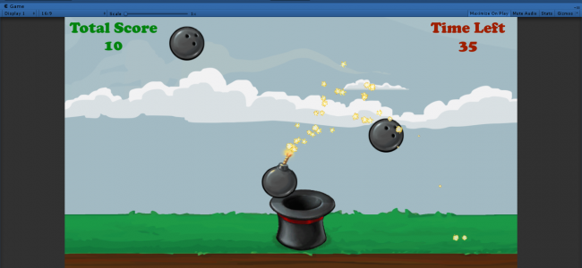 Screenshot 4238 650x300 - 2D Catch Game In UNITY ENGINE With Source Code