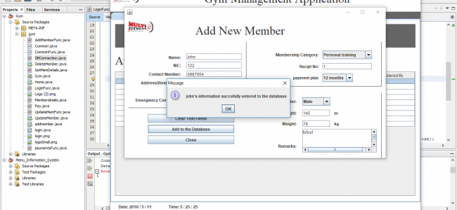 Screenshot 523 650x300 - Gym Management System Ver1.2 In Java Using NetBeans With Source Code