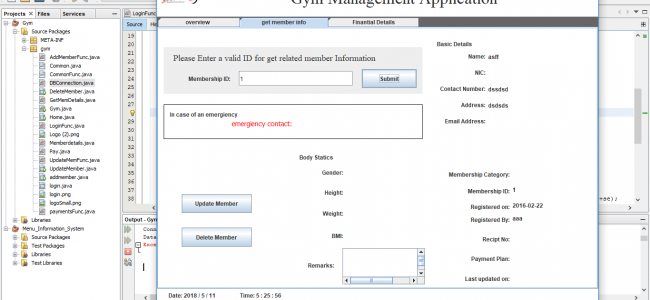 Screenshot 526 650x300 - Gym Management System Ver1.2 In Java Using NetBeans With Source Code