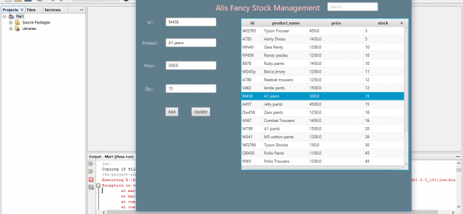 Screenshot 571 650x300 - Stock Management System In Java And JavaFX Using NetBeans With Source Code