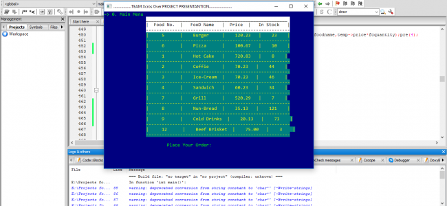 Food Order Management System In C Programming With Source Code | Source ...