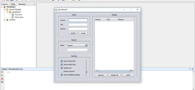 Screenshot 758 650x300 - Personal Phonebook In Java Using NetBeans With Source Code