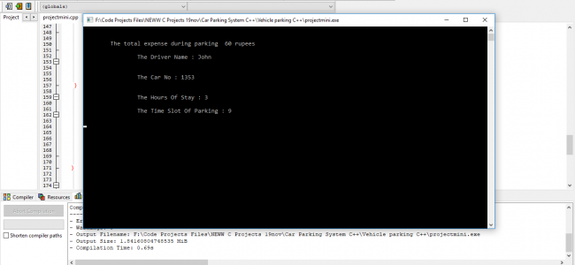 Screenshot 100 650x300 - Car Parking Reservation System In C++ With Source Code